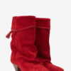 Dalby Draped Suede Calfskin Leather Boots
