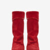 Dalby Draped Suede Calfskin Leather Boots