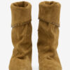 Dalby Draped Suede Calfskin Leather Boots