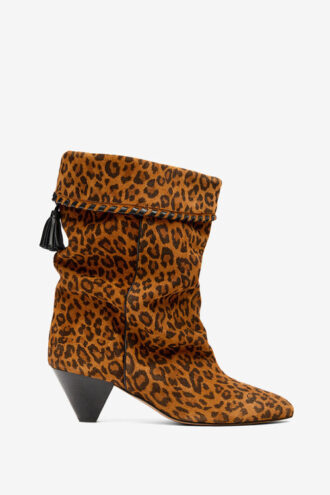 Dalby Draped Suede Leather Boots