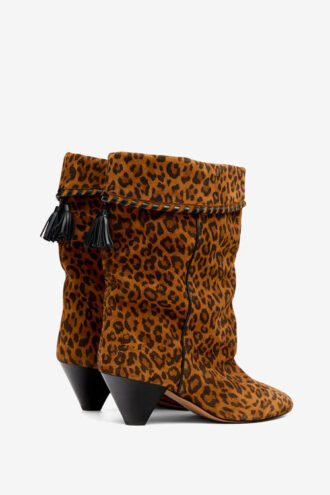 Dalby Draped Suede Leather Boots