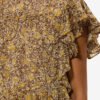Dalyane Frilly Printed Cotton Voile Top