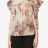 Dalyane Frilly Printed Cotton Voile Top