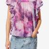 Dalyane Frilly Printed Cotton Voile Top