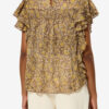 Dalyane Frilly Printed Cotton Voile Top