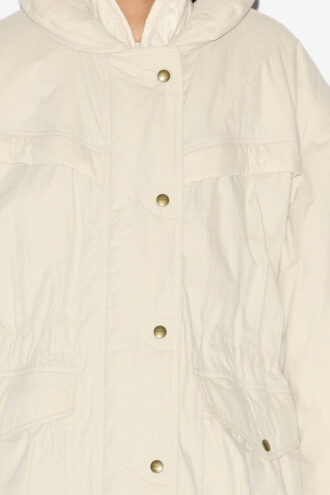 Damone Plain-Colored Cotton Coat