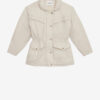 Damone Plain-Colored Cotton Coat