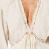 Damya Frilly Cotton and Linen Gauze Dress
