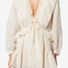 Damya Frilly Cotton and Linen Gauze Dress