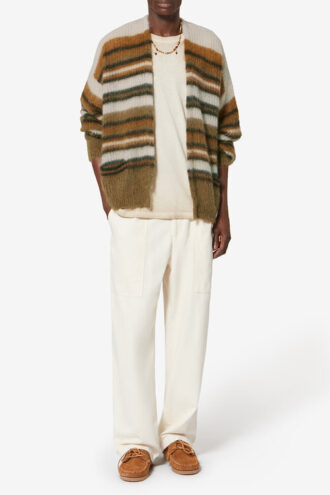 Danah Striped Mohair Cardigan