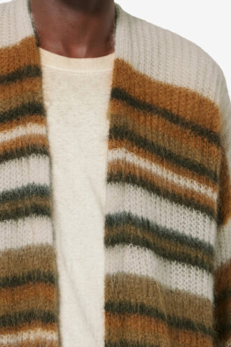 Danah Striped Mohair Cardigan