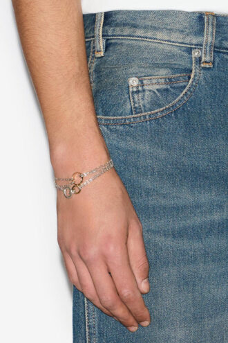 Dancing Ring Man Chain and Ring Bracelet