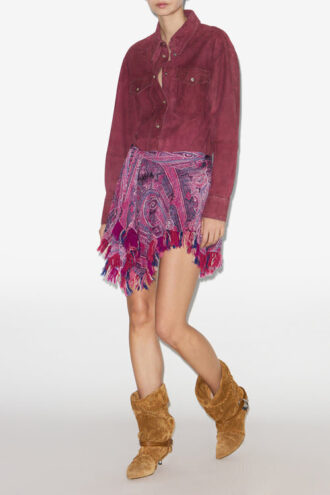 Danisia Suede Leather Shirt