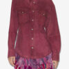 Danisia Suede Leather Shirt
