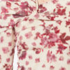 Danka Printed Draped Stretch Silk Top