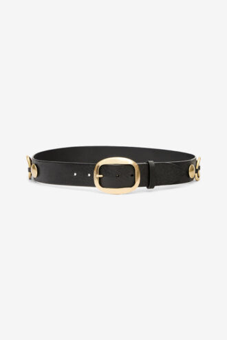 Dara Leather and Metal Belt