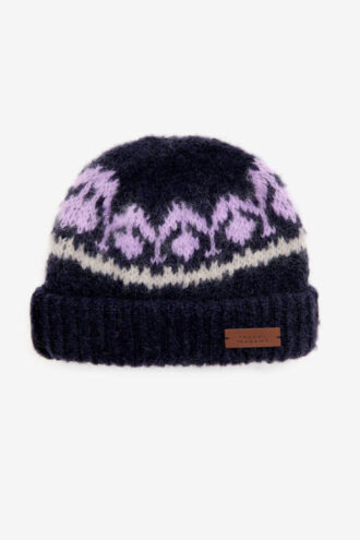 Darana Patterned Mohair Wool Beanie