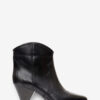 Darizo High-Heeled Leather Cowboy Boots