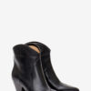 Darizo High-Heeled Leather Cowboy Boots