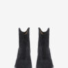 Darizo High-Heeled Suede Calfskin Leather Cowboy Boots
