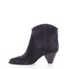 Darizo High-Heeled Suede Calfskin Leather Cowboy Boots