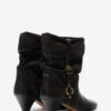Darner Buckle Suede Leather Boots