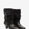 Darner Buckle Suede Leather Boots
