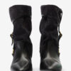 Darner Buckle Suede Leather Boots