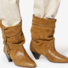 Darner Buckle Suede Leather Boots