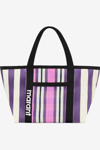 Darwen Striped Shoulder Tote Bag