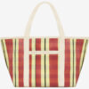 Darwen Striped Shoulder Tote Bag