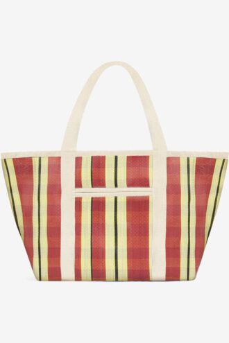 Darwen Striped Shoulder Tote Bag