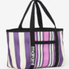Darwen Striped Shoulder Tote Bag