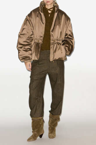 Dastyni Quilted Satin Coat