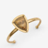 Dees Brass and Stone Bangle Bracelet