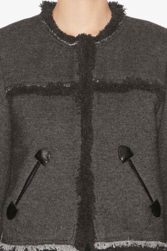 Delphina Short Graphic Pattern Jacket
