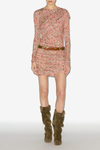 Denise Short Draped Jersey Dress