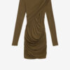 Denise Short Draped Jersey Dress