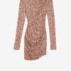 Denise Short Draped Jersey Dress