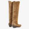 Denvee Cowboy Boots in Suede Calfskin Leather
