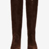 Denvee Suede Calfskin Leather Cowboy Boots
