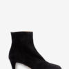 Deone High-Heeled Suede Leather Ankle Boots