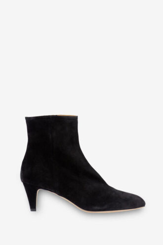 Deone High-Heeled Suede Leather Ankle Boots