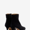 Deone High-Heeled Suede Leather Ankle Boots