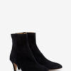 Deone High-Heeled Suede Leather Ankle Boots
