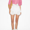 Destiny Smocked Blouse in Plain-Colored Cotton Voile