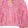 Destiny Smocked Blouse in Plain-Colored Cotton Voile