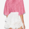 Destiny Smocked Blouse in Plain-Colored Cotton Voile