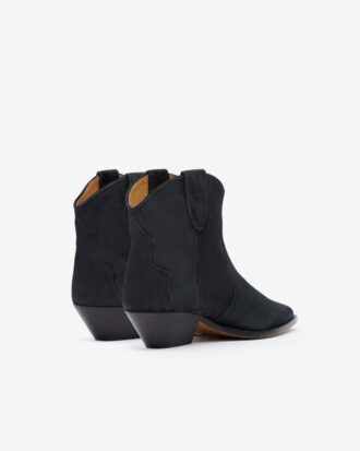 Dewina Suede Calfskin Leather Cowboy Boots