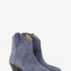 Dewina Suede Calfskin Leather Cowboy Boots